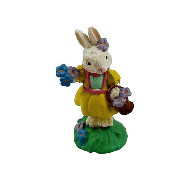 Cottontail Lane Flower Girl Bunny Figurine Easter Spring Midwest of Cannon Falls - Picture 1 of 5